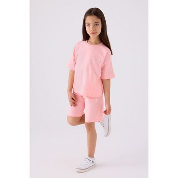 U.S. Polo Assn Bermuda 4 - 5 Yaş - Pembe Kız Çocuk Pijama Takımı