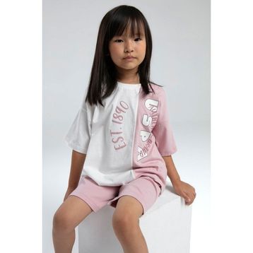 U.S. Polo Assn Bermuda 5 - 6 Yaş - Pembe Kız Çocuk Pijama Takımı