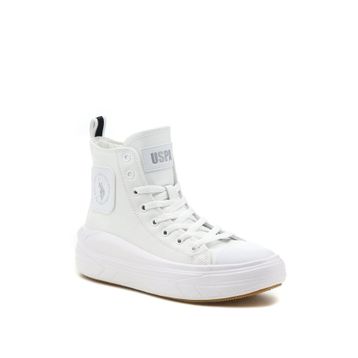 U.S. Polo Assn. Clementine Beyaz Günlük Bağcıklı Kadın Bot