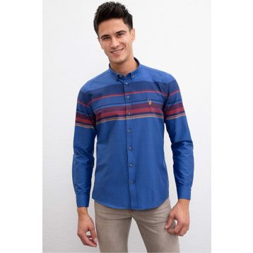 U.S. Polo Assn. G081GL004 Lacivert Erkek Gömlek