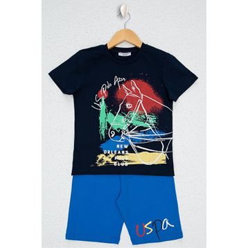 U.S. Polo Assn. Lacivert Erkek Çocuk Pijama Takımı