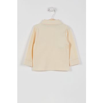U.S. Polo Assn. Lisanslı Classic Fildişi Bebek Uzun Kol Yakalı Sweatshirt