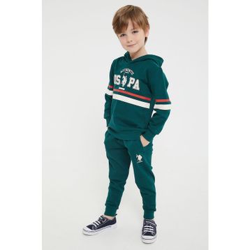 U.S. Polo Assn. Lisanslı Yeşil Erkek Çocuk Eşofman Takım