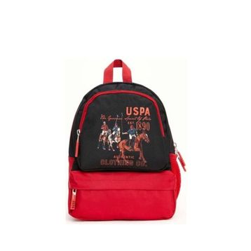 U.S. Polo Assn. PLÇAN22043 Siyah Kırmızı Erkek Çocuk Sırt Çantası