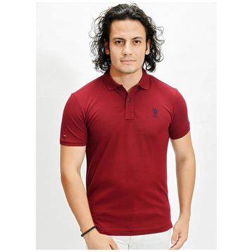 U.S. Polo Assn. Slim Fit Polo Yaka Kırmızı Erkek T-Shirt