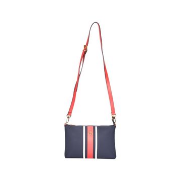 U.S. Polo Assn. US24270 Lacivert Beyaz Kırmızı 24x18x8 cm Kadın Çapraz Çanta