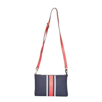 U.S. Polo Assn. US24270 Lacivert Beyaz Kırmızı 24x18x8 cm Kadın Çapraz Çanta