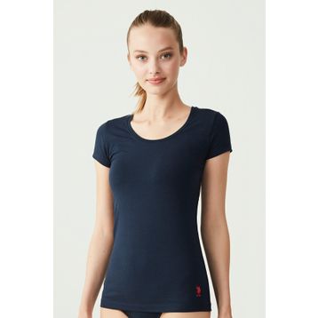 U.S. Polo Assn. USB66003 Kadın Siyah T-Shirt