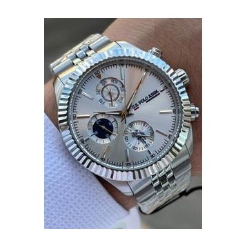 U.S. Polo Assn. USPA.1054.B01 Çelik Kordon İç Fonksiyonları Aktif 5 Atm Suya Dayanıklı Erkek Kol Saati