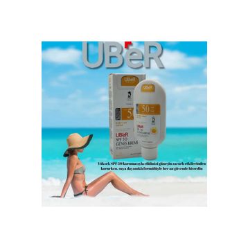Uber Suya Dayanıklı SPF50 100 ml Güneş Kremi