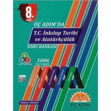 Üç Adım Yayınları 8. Sınıf T. C. İnkılap Tarihi Ve Atatürkçülük Soru Bankası
