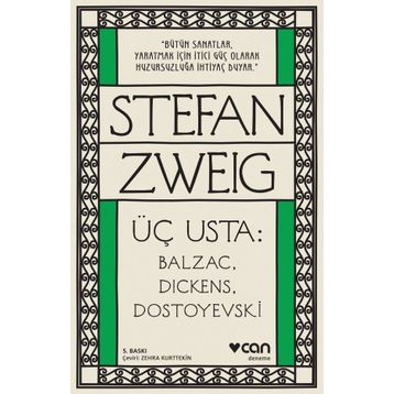 ÜÇ BÜYÜK USTA (CILTLI) BALZAC, DICKENS, DOSTOYEVSKI - STEFAN ZWEIG