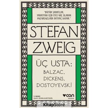 ÜÇ BÜYÜK USTA (CILTLI) BALZAC, DICKENS, DOSTOYEVSKI - STEFAN ZWEIG
