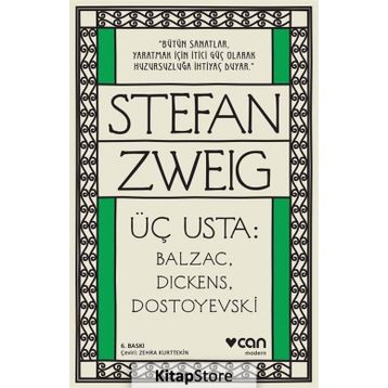 ÜÇ BÜYÜK USTA (CILTLI) BALZAC, DICKENS, DOSTOYEVSKI - STEFAN ZWEIG
