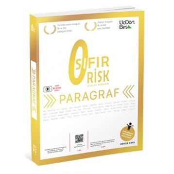 Üç Dört Beş Yayıncılık Tyt Paragraf Sıfır Risk Soru Bankası