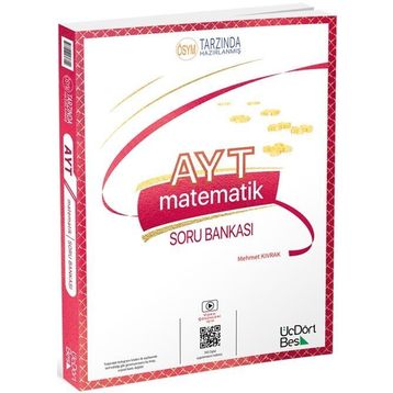 Üç Dört Beş Yayınları 2024 AYT Matematik Soru Bankası