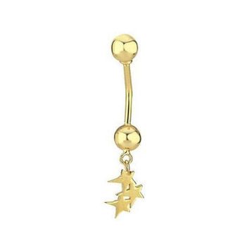 Üç Yıldız Göbek Piercing