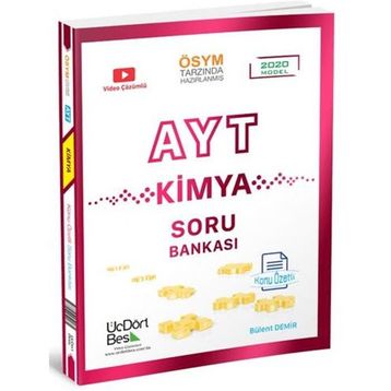 ÜçDörtBeş Yayınları AYT Kimya Soru Bankası