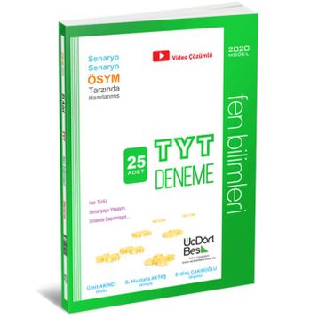 Üçdörtbeş Yayınları TYT Fen Bilimleri Denemesi 2020
