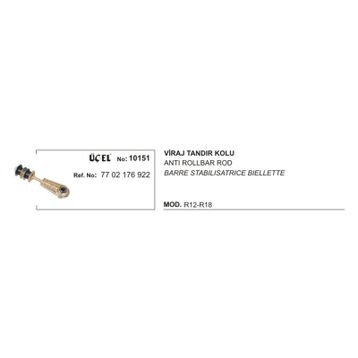 Üçel 10151 Renault R12 Viraj Tandır Kolu