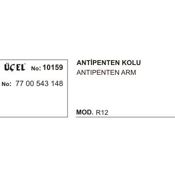 Üçel 10159 Renault R12 Antipente Kolu