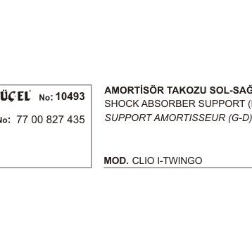 Üçel 10493 Renault Clio Amortisör Takozu