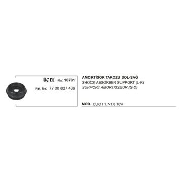 Üçel 10701 Renault Clio Amortisör Takozu
