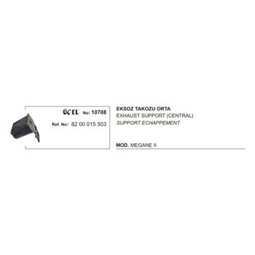 Üçel 10708 Renault Megane Orta Egzoz Takozu