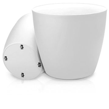 Üçsan Begonya Beyaz 45 cm Tekerlekli Saksı