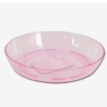 Üçsan Orkide 3 lt Şeffaf Pembe Saksı Tabağı
