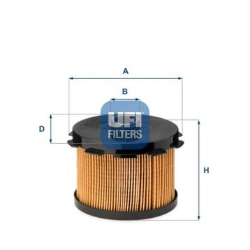 Ufi Partner P206 P306 Berlıngo Jumpy Xsara Scudo Dw8 Dw8b Corolla 00 02 1,9d 98 Mazot Filtresi
