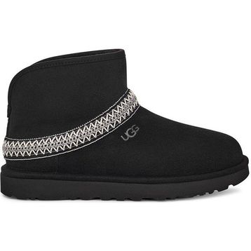 UGG Classic Mini Crescent 1158262-BLK Siyah Kadın Bot