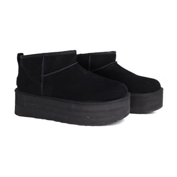 UGG Classic Ultra Mini Platform 1135092-BLK Siyah Kadın Bot