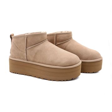 UGG Classic Ultra Mini Platform 1135092-SAN Sand Bej Kadın Bot
