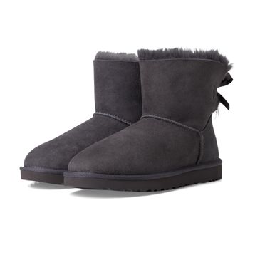 UGG Mini Bailey Bow II 1016501-OBS Obsidian Gri Kadın Bot