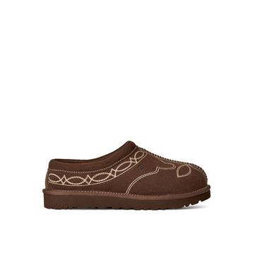 UGG Tasman Western 1182251-BCDR Burnt Cedar Koyu Kahverengi Süet Kadın Terlik