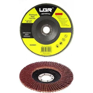 UGR 180 mm 60 Kum Flap Disk Zımpara