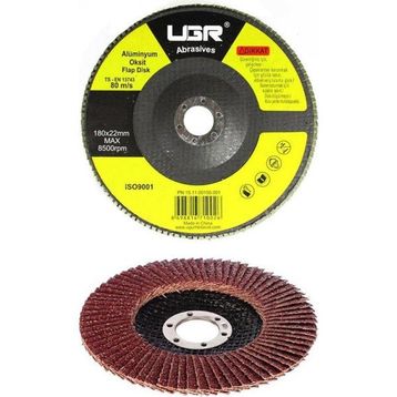 UGR 180 mm 80 Kum Flap Disk Zımpara