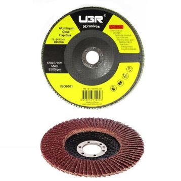 UGR 180 mm 80 Kum Flap Disk Zımpara