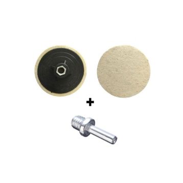 UGR M14 01907 115 mm Metal Mermer Parlatma Polisaj Keçesi Matkap Aparatı