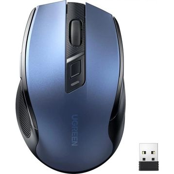 Ugreen 15064 Ergonomik Mavi Optik Sessiz Kablosuz Mouse