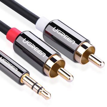 Ugreen 2 RCA 3.5 mm 3 m Aux Ses Kablosu