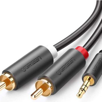 Ugreen 2 RCA 3.5 mm 3 m Aux Ses Kablosu