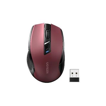 Ugreen 25752 Ergonomik Kırmızı Optik Sessiz Kablosuz Mouse