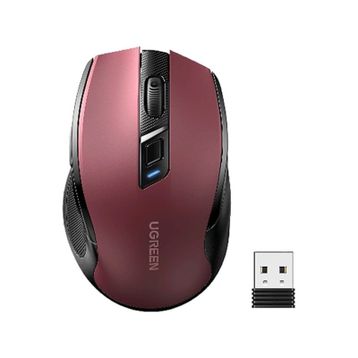 Ugreen 25752 Ergonomik Kırmızı Optik Sessiz Kablosuz Mouse