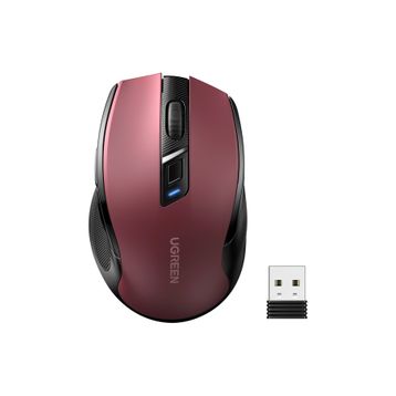 Ugreen 25752 Ergonomik Kırmızı Optik Sessiz Kablosuz Mouse