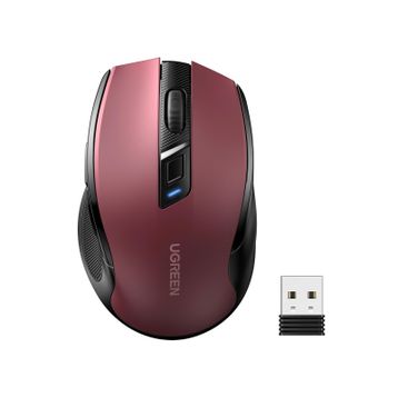 Ugreen 25752 Ergonomik Kırmızı Optik Sessiz Kablosuz Mouse
