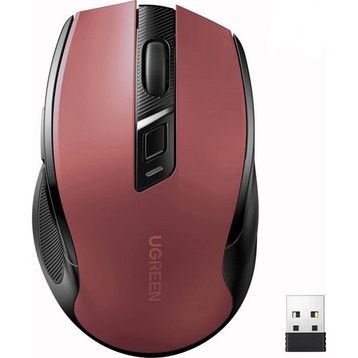 Ugreen 25752 Ergonomik Kırmızı Optik Sessiz Kablosuz Mouse