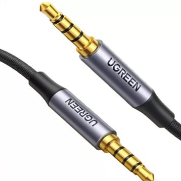 Ugreen 3.5 mm 3 m Hi-fi Erkek To Erkek Trrs Aux Ses Ve Mikrofon Kablosu