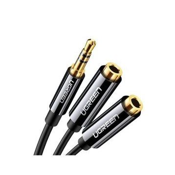 Ugreen 3.5 mm Beyaz Aux Stereo Kulaklık Çoklayıcı Kablo
